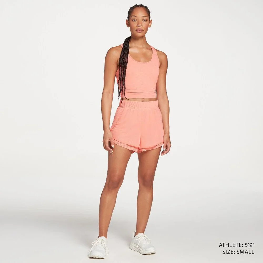 NWT CALIA Women's Mixed Mesh Shorts - Picture 4 of 5